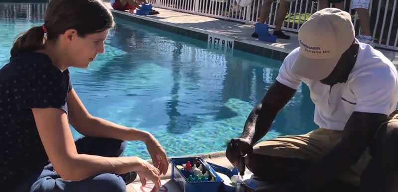 Speaking on the benefits of education for pool pros is Lauren Broom, an award-winning CPO® instructor.