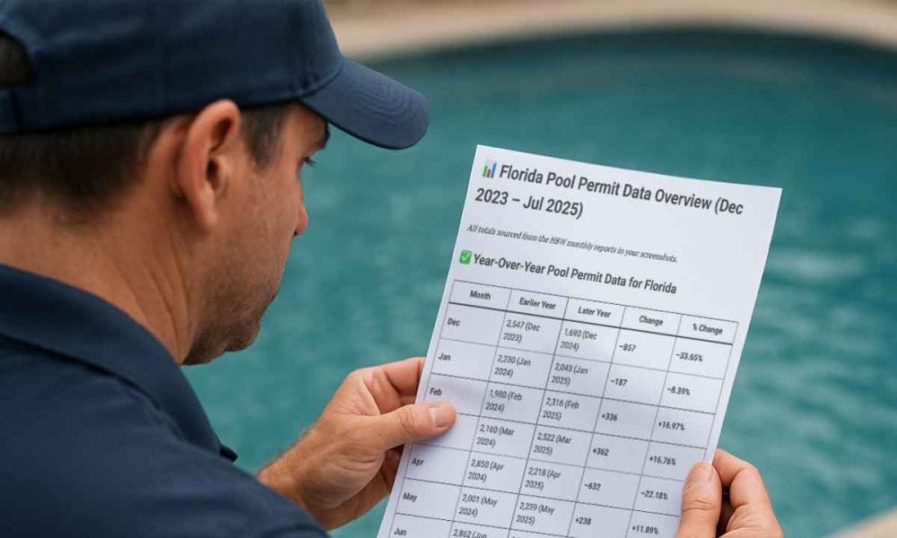 Florida Pool Permits Down Roughly 5% - A Look at the Numbers
