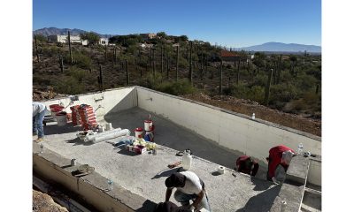 Pool builders working on an ICF Pool