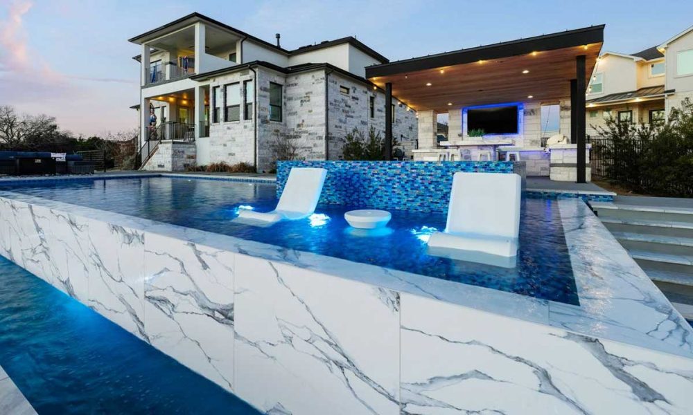 Pushing Boundaries: Bo Barnett on Large-Panel Porcelain Pool Tile in Pool Design - GBIV Designs