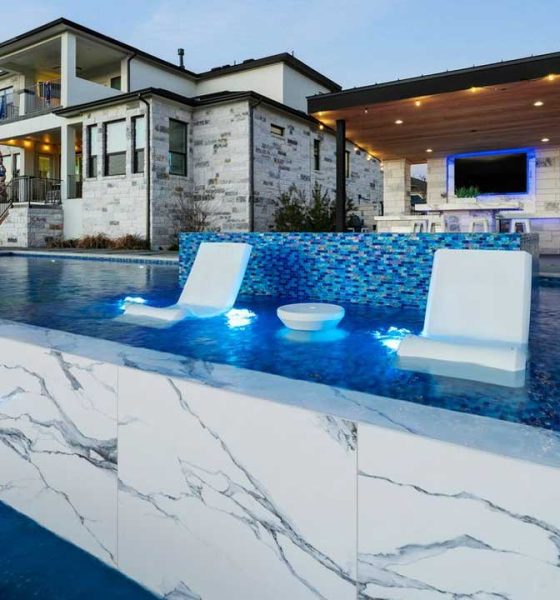 Pushing Boundaries: Bo Barnett on Large-Panel Porcelain Pool Tile in Pool Design - GBIV Designs