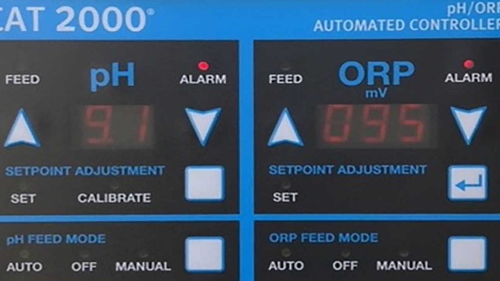 Low ORP / high pH levels in ORP Controller indicate a serious problem.