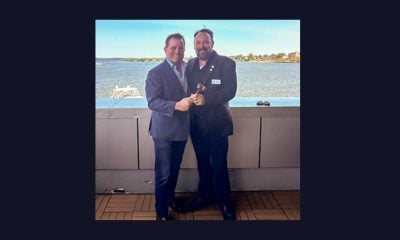 Pictured: NESPA Past Board President Kyle Chaikin with newly elected Board President Rob Romano