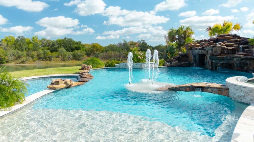 Cartridge filters may only need cleaning every few months