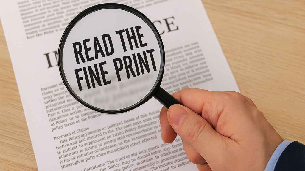 Experts advise to read the fine print when it comes to choosing an insurance carrier for your pool company