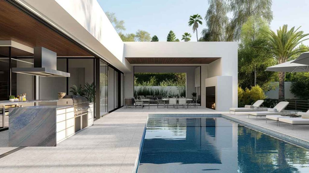 Luxury Outdoors - 2CM Porcelain Pavers & Coping