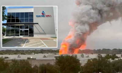 Fire Fighters Respond to 3-Alarm Fire at Texas Pool Supply in Frisco